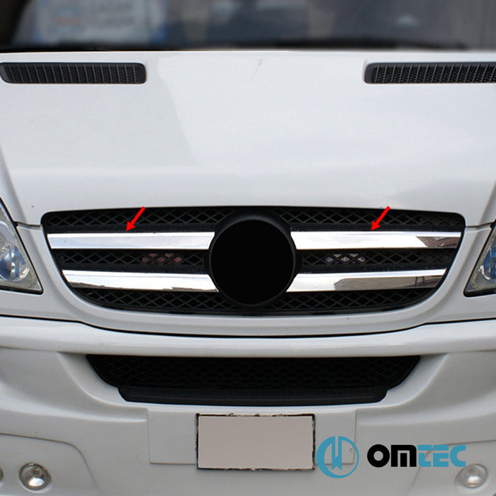 Ön Panjur 4 Prç. P.Çelik (Parlak) - Mercedes - Benz Sprinter - VAN W906 PRE - FL - (2006 - 2013)