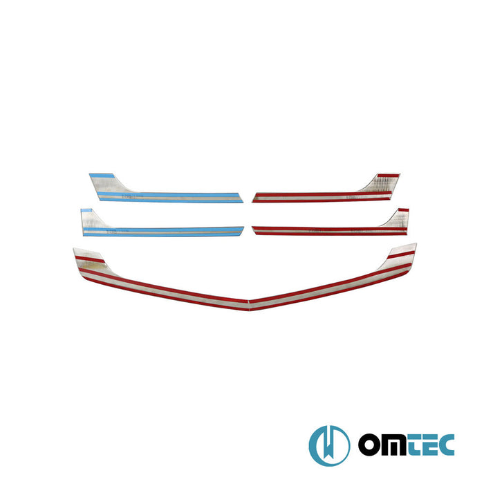 Ön Panjur 5 Prç. P.Çelik (Siyah) - Mercedes - Benz Sprinter - VAN W906 FL - (2013 - 2018)