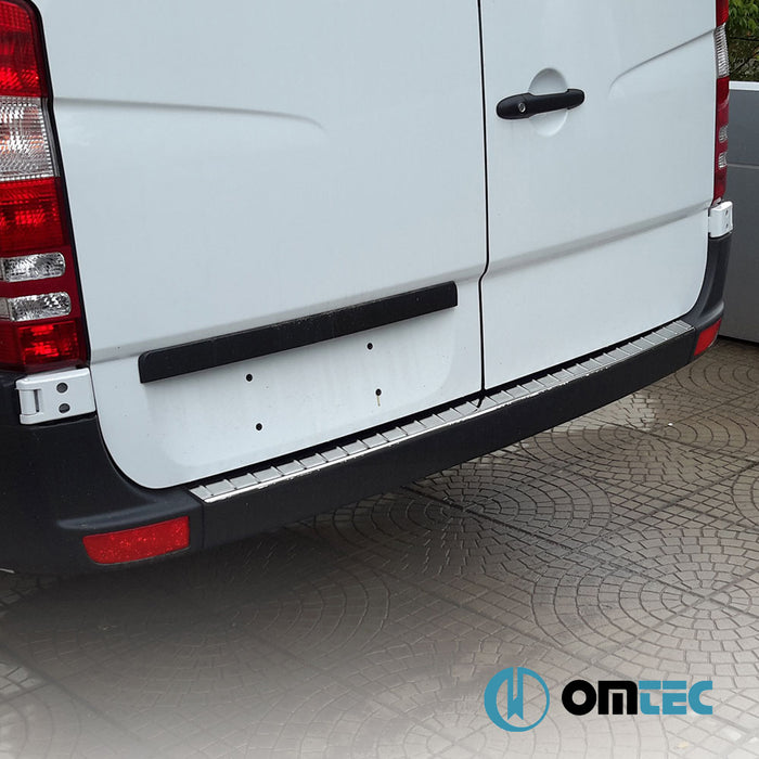 Arka Tampon Eşiği Paslanmaz Çelik (Parlak) - Mercedes - Benz Sprinter - VAN W906 - (2006 - 2018)