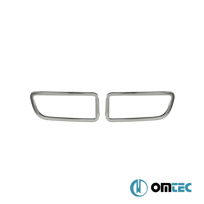 Reflektör Çerçevesi 2 Prç. Paslanmaz - Mercedes - Benz Sprinter - VAN W906 FL - (2013 - 2018)