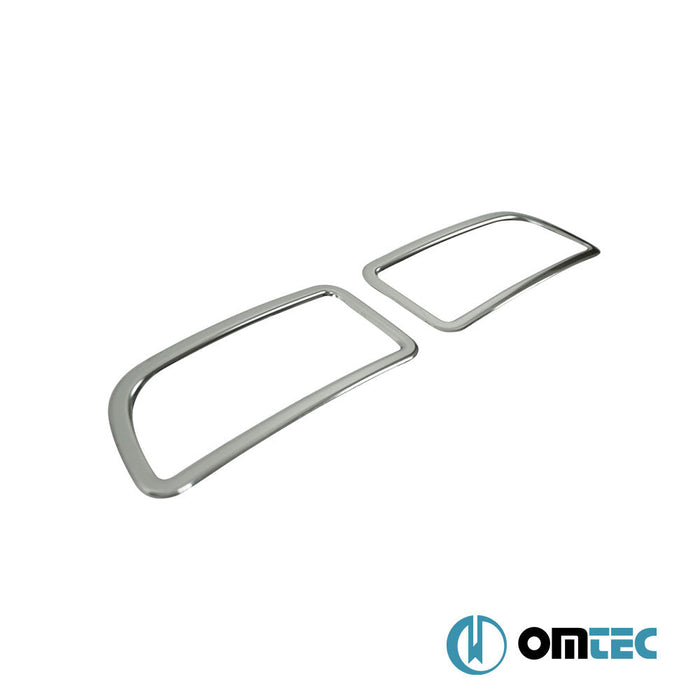 Reflektör Çerçevesi 2 Prç. Paslanmaz - Mercedes - Benz Sprinter - VAN W906 FL - (2013 - 2018)