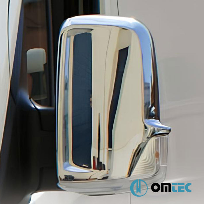 Ayna Kapağı 2 Prç. Paslanmaz Çelik (Parlak) - Mercedes - Benz Sprinter - VAN W906 - (2006 - 2018)