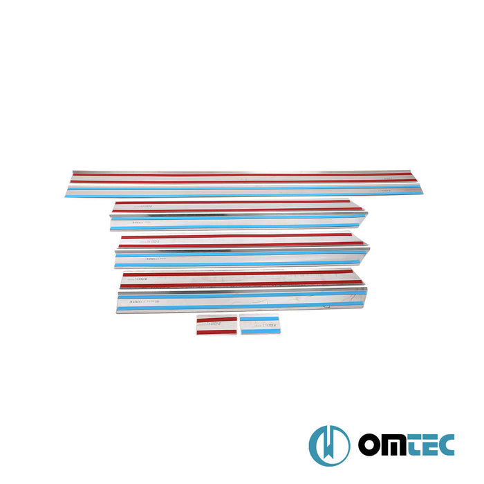 Yan Kapı Çıtası 10 Prç. Paslanmaz Çelik (Parlak) L3 - Volkswagen Crafter - VAN 2E - (2006 - 2017)