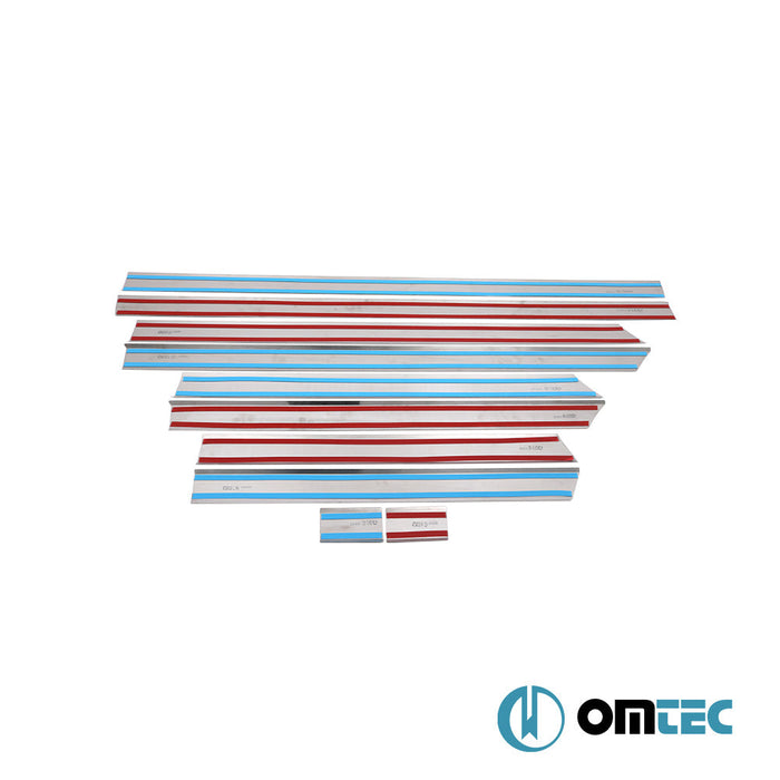 Yan Kapı Çıtası 10 Prç. Paslanmaz Çelik (Parlak) L4 - Volkswagen Crafter - VAN 2E - (2006 - 2017)