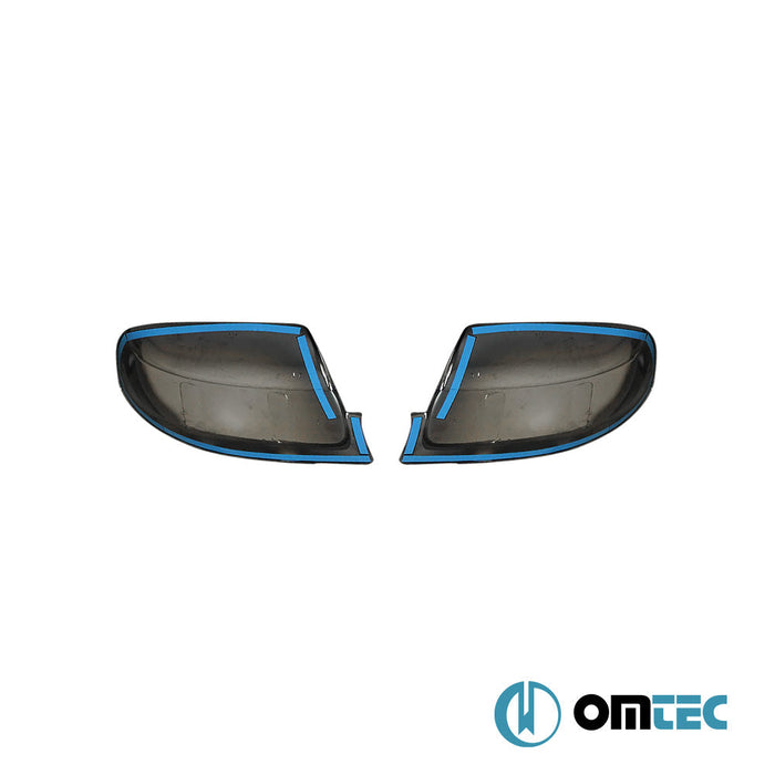 Ayna Kapağı 2 Prç. Abs Siyah Krom - Mercedes - Benz Vito - VAN W639 FL - (2010 - 2014)