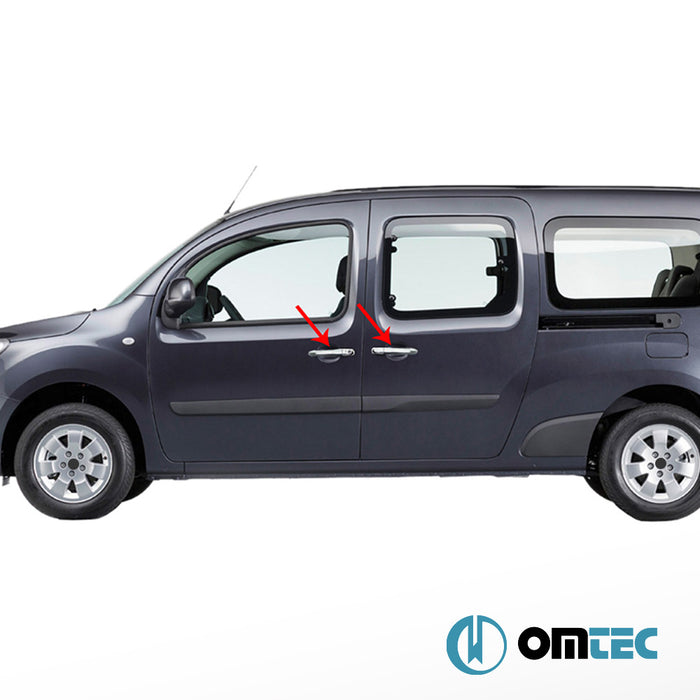 Kapı Kolu 5 Kapı 10 Prç. (H1) Paslanmaz Çelik (Parlak) - Mercedes - Benz Citan - MVN W415 - (2013 - 2021)
