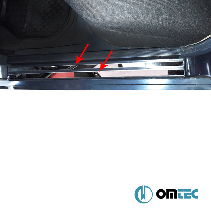 Kapı Eşiği Dekor Çıtası 8 Prç. Paslanmaz Çelik - Mercedes - Benz E - Class - SD W124 - (1985 - 1996)