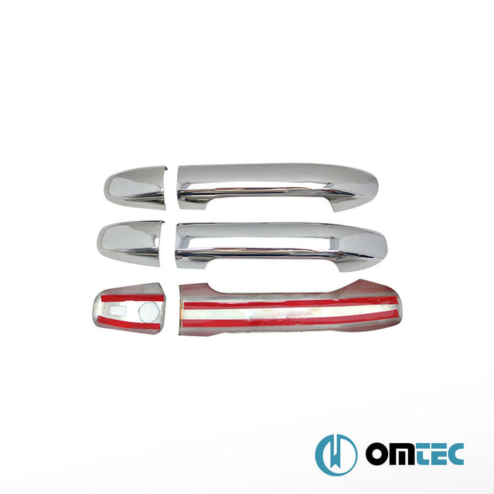 Kapı Kolu 3 Kapı 6 Prç. (H1S1) Paslanmaz Çelik (Parlak) (Keyless) - Mercedes - Benz Vito - VAN W447 - (2014 - )