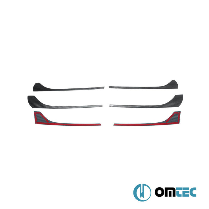 Ön Panjur 5 Prç. (Karbon) - Mercedes - Benz Vito - VAN W447 PRE - FL - (2014 - 2019)