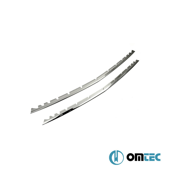 Ön Tampon Çıtası 2 Prç. P.Çelik (Siyah) - Mercedes - Benz Vito - VAN W447 PRE - FL - (2014 - 2019)