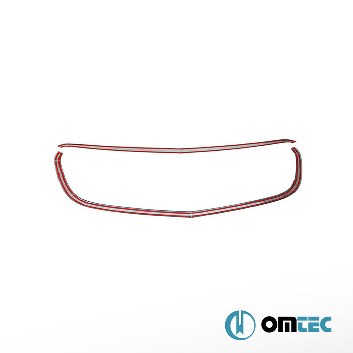 Ön Panjur Çerçevesi 2 Prç. P.Çelik (Parlak) - Mercedes - Benz Vito - VAN W447 PRE - FL - (2014 - 2019)