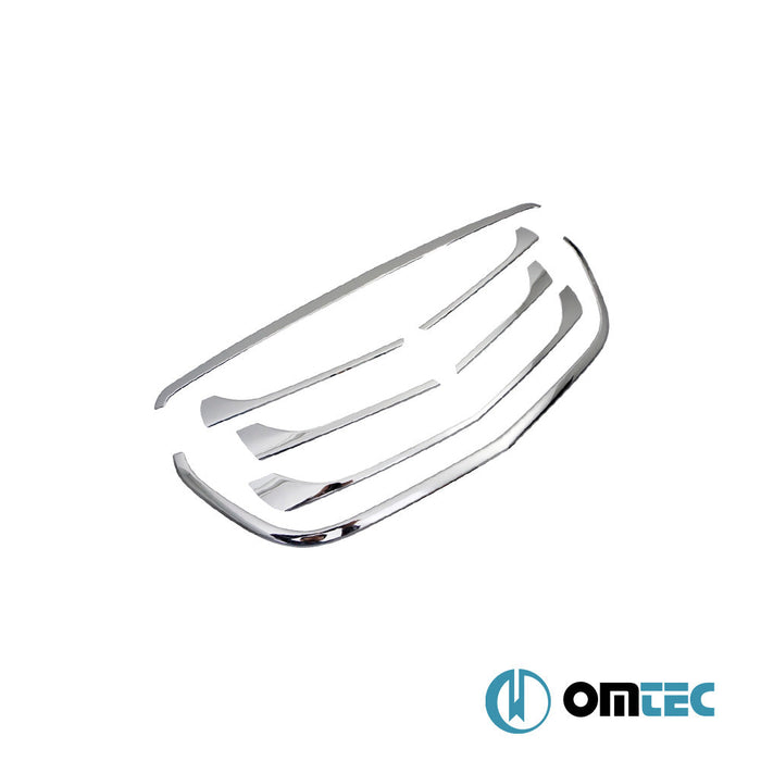 Ön Panjur+Çerçeve Set 7 Prç. P.Çelik (Parlak) - Mercedes - Benz Vito - VAN W447 PRE - FL - (2014 - 2019)