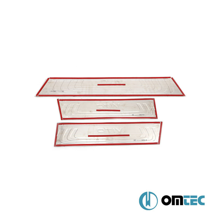 Line Kapı Eşiği 3 Prç. Paslanmaz Çelik (Taşlı) - Mercedes - Benz Vito - VAN W447 - (2014 - )