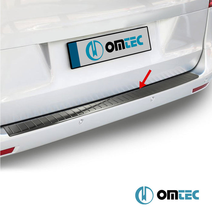 Arka Tampon Eşiği Paslanmaz Çelik (Siyah) - Mercedes - Benz Vito - VAN W447 - (2014 - )