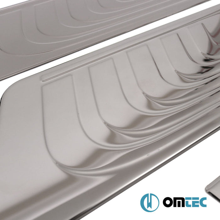 Line Kapı Eşiği 4 Prç. Paslanmaz Çelik (Siyah) - Mercedes - Benz Vito - VAN W447 - (2014 - )