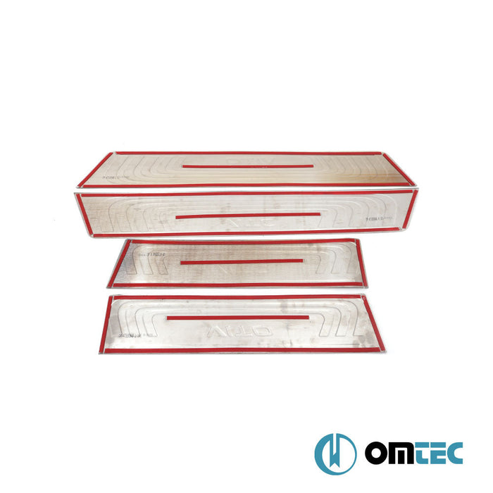 Line Kapı Eşiği 4 Prç. Paslanmaz Çelik (Siyah) - Mercedes - Benz Vito - VAN W447 - (2014 - )