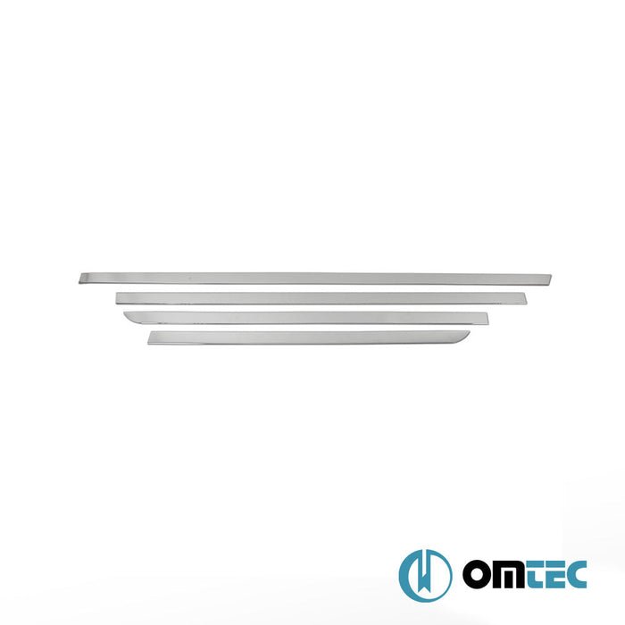 Yan Kapı Çıtası 6 Prç.(Tek Sürgülü L3) Paslanmaz Çelik (Parlak) - Mercedes - Benz Vito - VAN W447 - (2014 - )