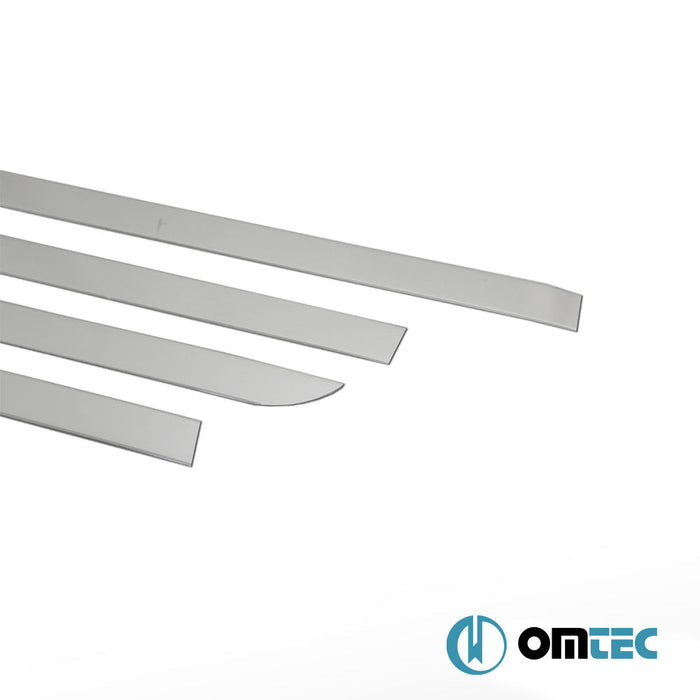 Yan Kapı Çıtası 6 Prç.(Tek Sürgülü L3) Paslanmaz Çelik (Parlak) - Mercedes - Benz Vito - VAN W447 - (2014 - )