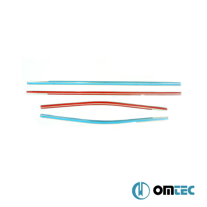 Cam Çıtası 4 Prç. Paslanmaz Çelik (Parlak) - Mercedes - Benz X - Class - PK W470 - (2017 - 2020)