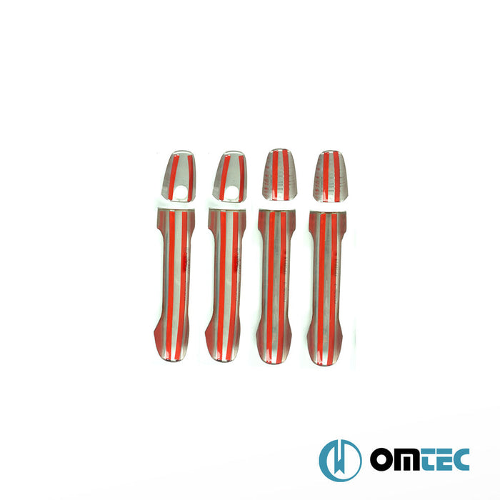 Kapı Kolu 4 Kapı 8 Prç. (H2) Paslanmaz Çelik (Parlak) - Mercedes - Benz Sprinter - VAN W907 - (2018 - )