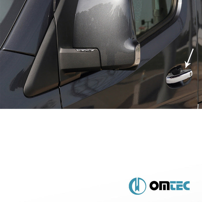 Kapı Kolu 2 Kapı 4 Prç. (H1) Paslanmaz Çelik (Parlak) - Mercedes - Benz Sprinter - VAN W907 - (2018 - )