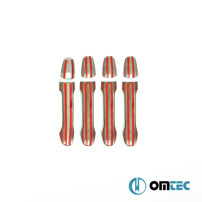 Kapı Kolu 4 Kapı 8 Prç. (H1) Paslanmaz Çelik (Parlak) - Mercedes - Benz Sprinter - VAN W907 - (2018 - )