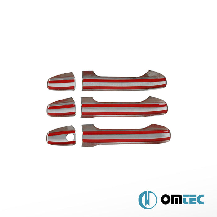 Kapı Kolu 3 Kapı 6 Prç. (H1) Paslanmaz Çelik (Parlak) - Mercedes - Benz Sprinter - VAN W907 - (2018 - )