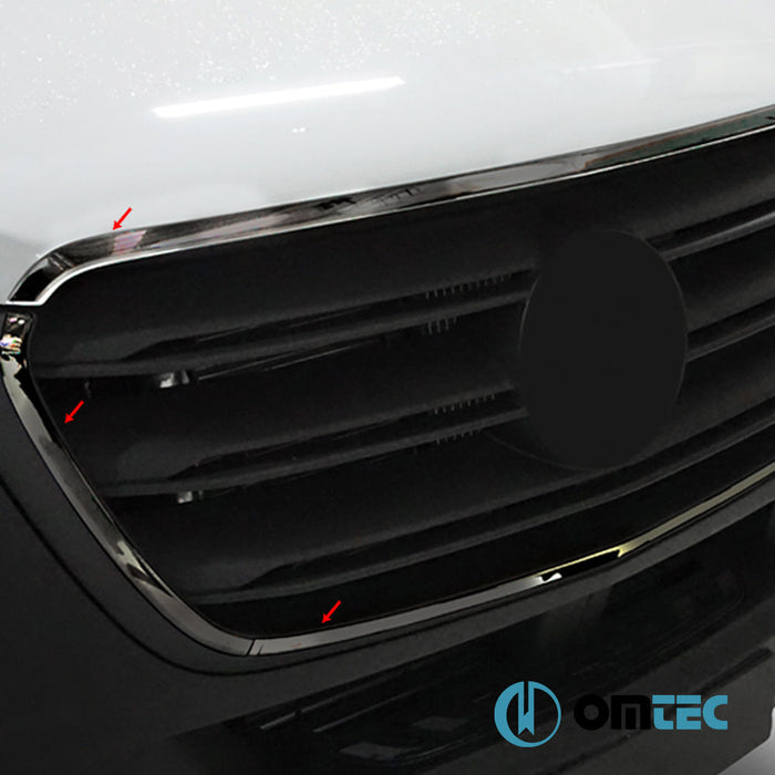 Ön Panjur Çerçevesi 4 Prç. P.Çelik (Siyah) - Mercedes - Benz Sprinter - VAN W907 - (2018 - )