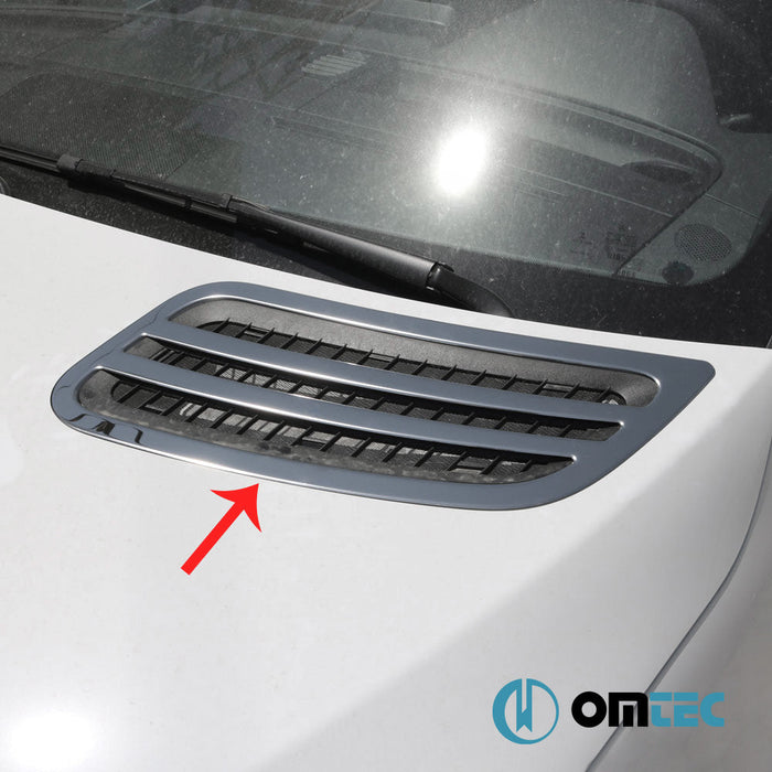 Kaput Izgarası 2 Prç.Paslanmaz (Parlak) - Mercedes - Benz Sprinter - VAN W907 - (2018 - )