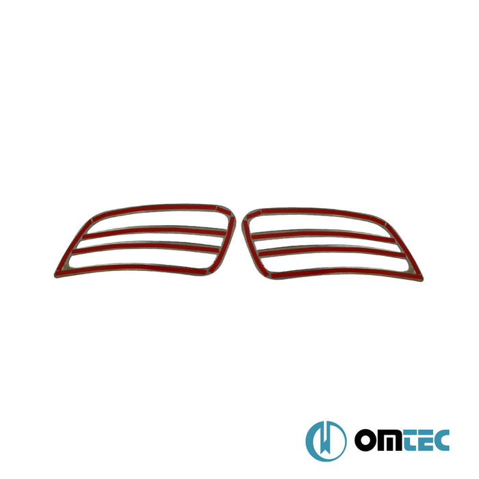 Kaput Izgarası 2 Prç.Paslanmaz (Siyah) - Mercedes - Benz Sprinter - VAN W907 - (2018 - )