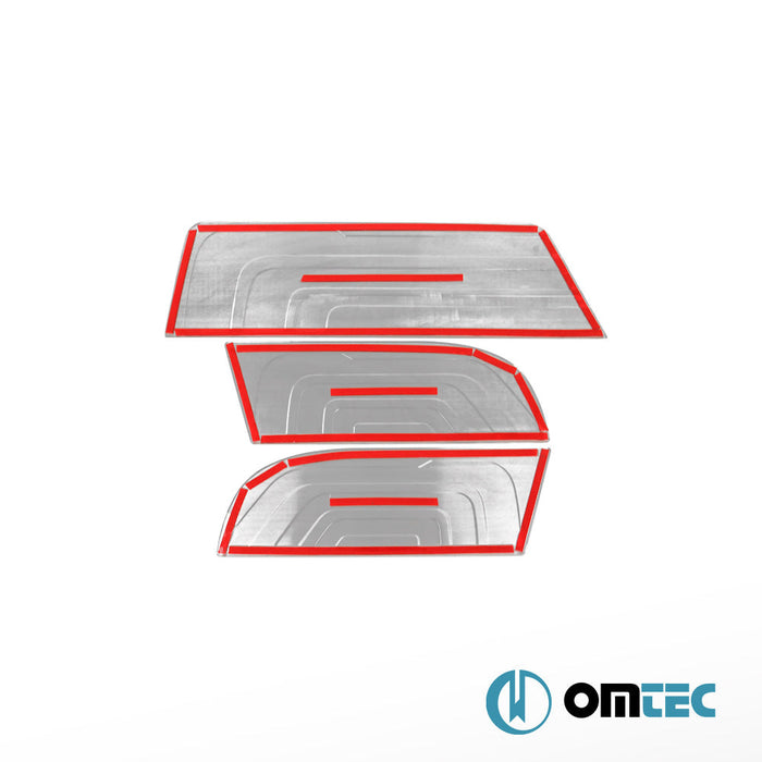 Norm Kapı Eşiği (75cm) 3 Prç. Paslanmaz Çelik - Mercedes - Benz Sprinter - VAN W907 - (2018 - )