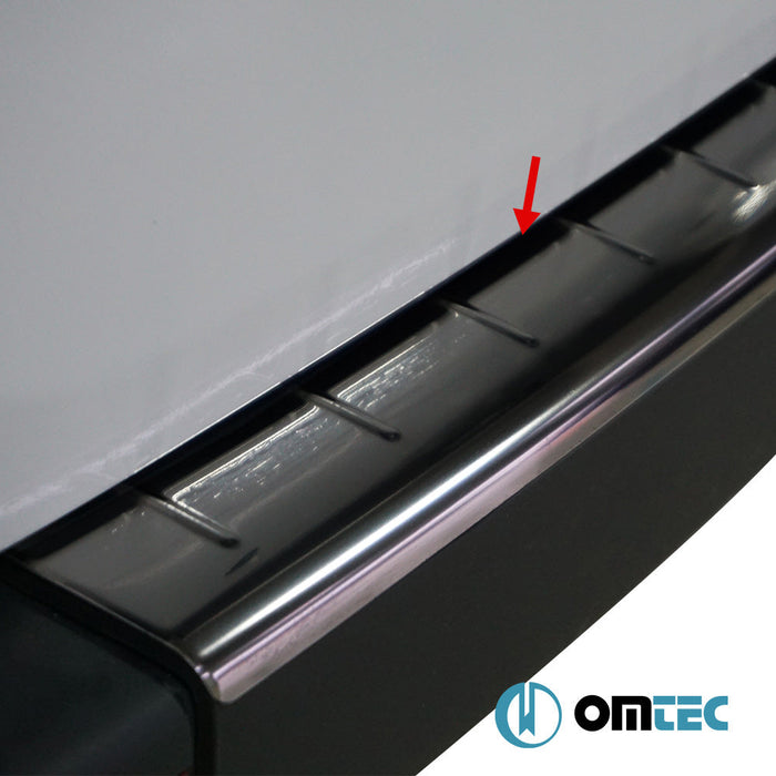 Arka Tampon Eşiği Paslanmaz Çelik (Siyah) - Mercedes - Benz Sprinter - VAN W907 - (2018 - )