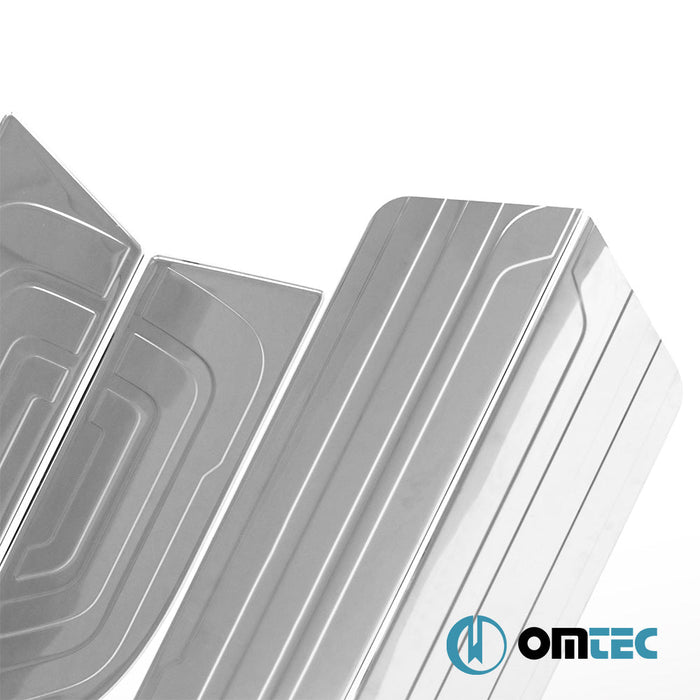 Norm Kapı Eşiği 4 Prç. Paslanmaz Çelik (60cm - Çift Sürgülü) - Mercedes - Benz Sprinter - VAN W907 - (2018 - )