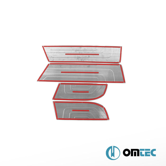 Norm Kapı Eşiği 4 Prç. Paslanmaz Çelik (60cm - Çift Sürgülü) - Mercedes - Benz Sprinter - VAN W907 - (2018 - )