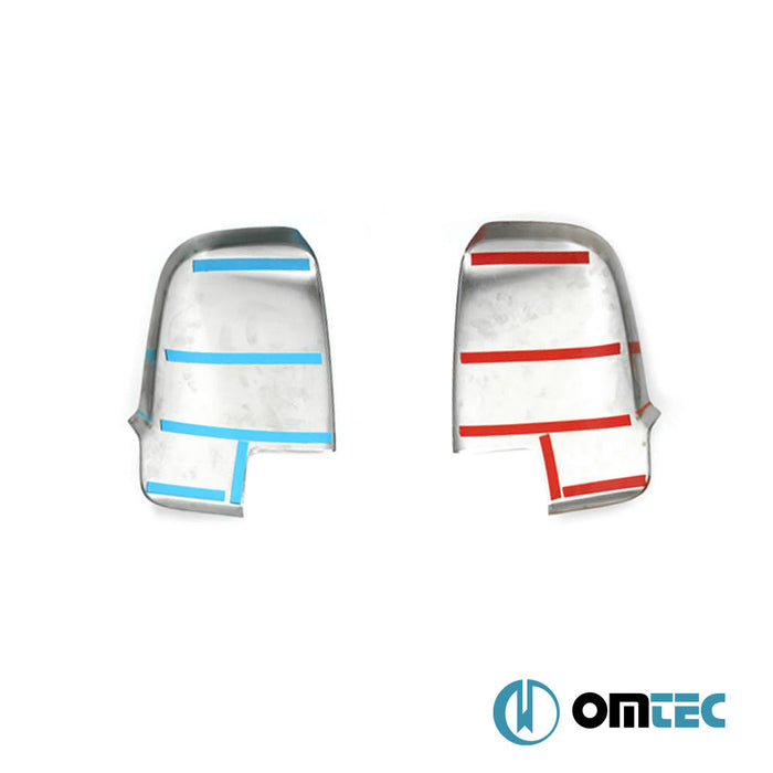 Ayna Kapağı 2 Prç. Paslanmaz Çelik (Parlak) - Mercedes - Benz Sprinter - VAN W907 - (2018 - )