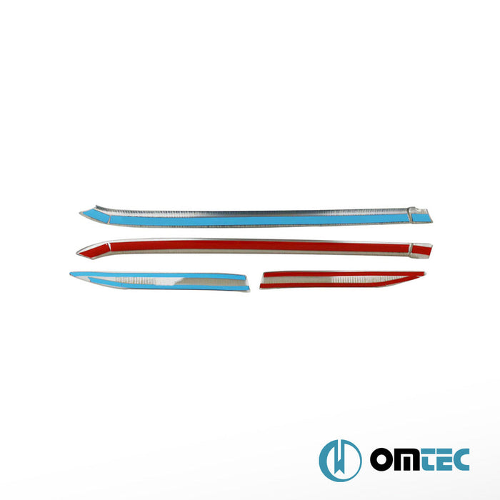 Cam Çıtası 4 Prç. Paslanmaz Çelik (Siyah) - Mercedes - Benz Sprinter - VAN W907 - (2018 - )