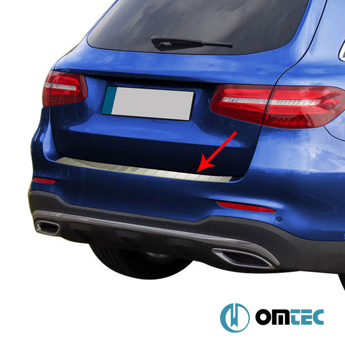 Arka Tampon Eşiği Paslanmaz Çelik (Parlak) - Mercedes - Benz Glc - SUV X253 - (2015 - 2022)