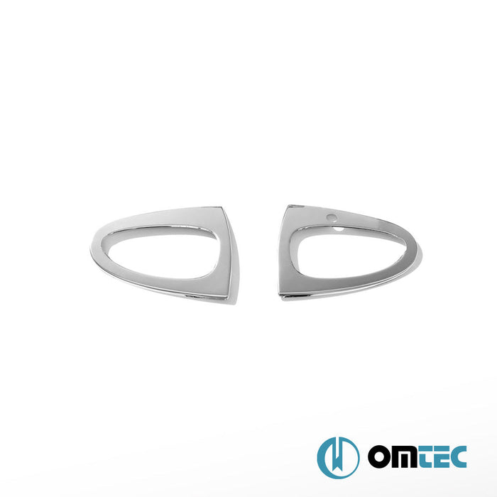 Kapı Kolu Çerçevesi 2 Kapı Paslanmaz Çelik (Parlak) - Mercedes - Benz Smart Fortwo - HB 3D W451 - (2007 - 2014)