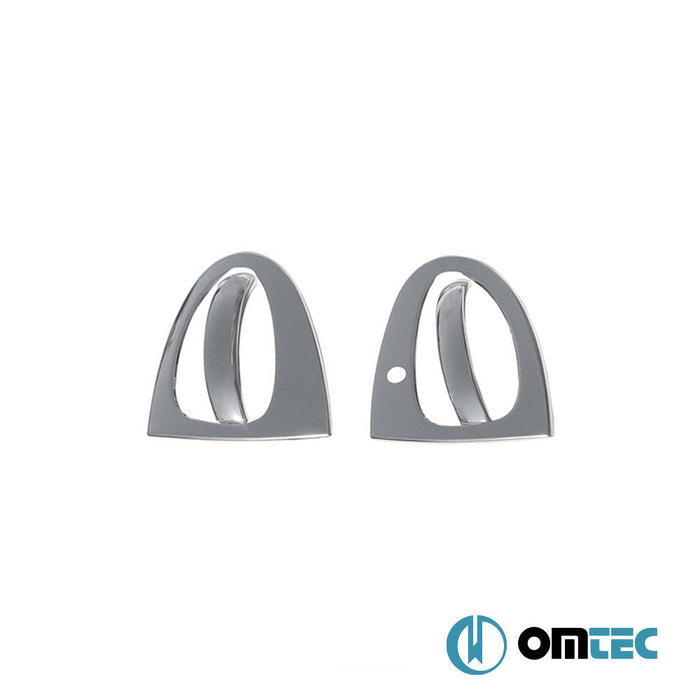 Kapı Kolu 2 Kapı 4 Prç. Paslanmaz Çelik (Parlak) (Çerçeveli) - Mercedes - Benz Smart Fortwo - HB 3D W451 - (2007 - 2014)