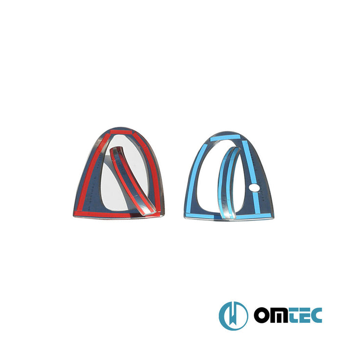 Kapı Kolu 2 Kapı 4 Prç. Paslanmaz Çelik (Parlak) (Çerçeveli) - Mercedes - Benz Smart Fortwo - HB 3D W451 - (2007 - 2014)