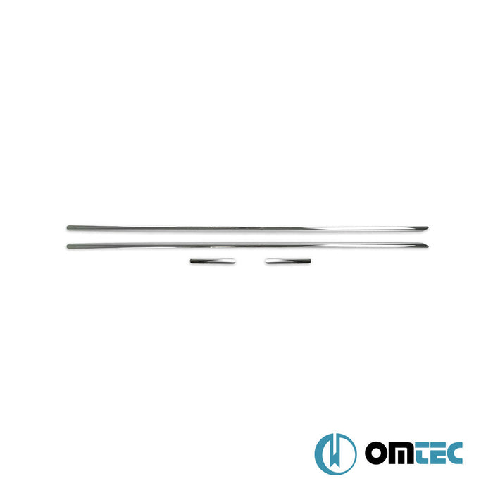 Yan Kapı Çıtası 4 Prç. Paslanmaz Çelik (Parlak) - Mercedes - Benz Smart Fortwo - HB 3D W451 - (2007 - 2014)