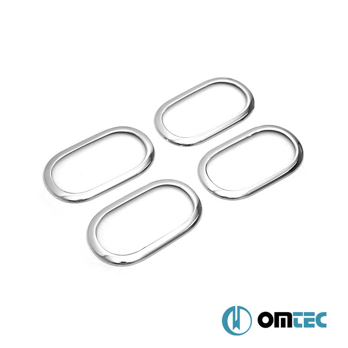 İç Kapı Kolu Çerçevesi 4.Prç. Paslanmaz Çelik (Parlak) - Renault Megane - SW II - (2002 - 2009)