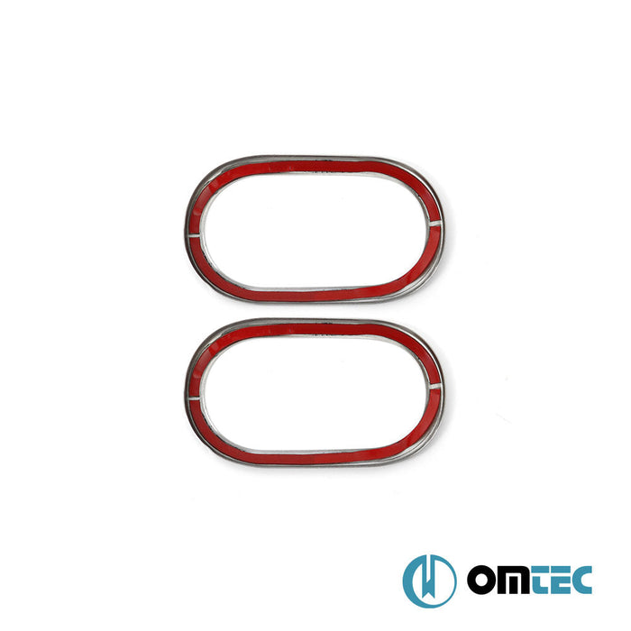 İç Kapı Kolu çerçevesi 2 Prç. Paslanmaz Çelik (Parlak) - Renault Master - VAN III - (2010 - 2024)