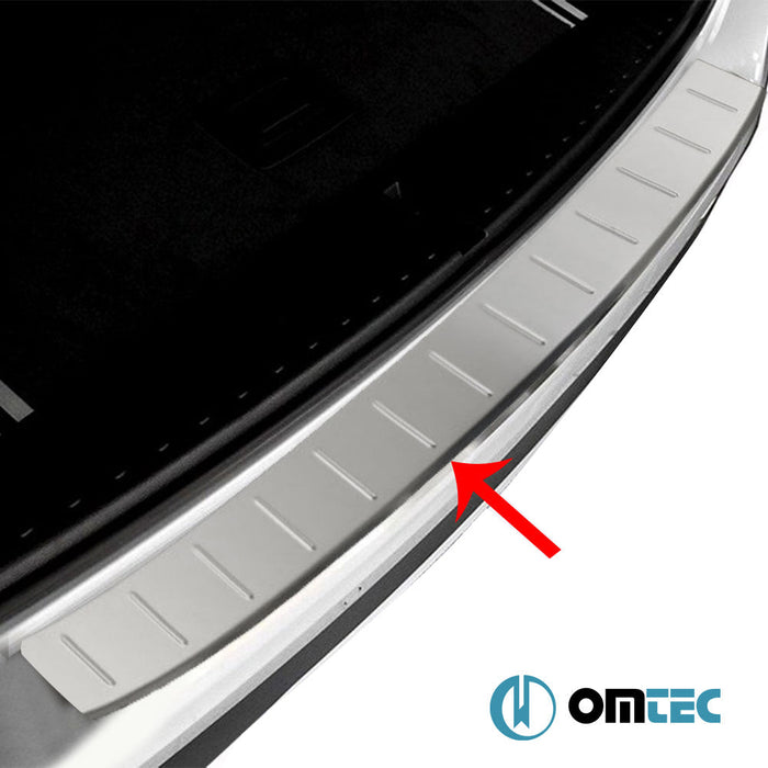 Arka Tampon Eşiği Paslanmaz Çelik (Taşlı) - Mercedes - Benz E - Class - SD W211 - (2003 - 2009)