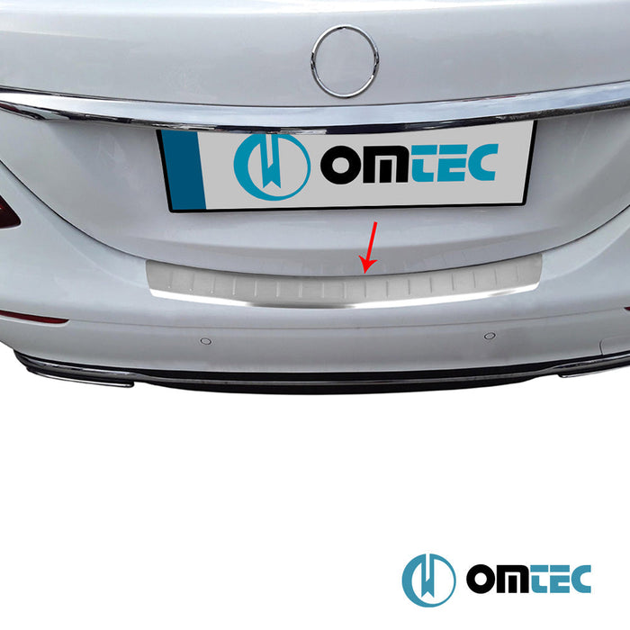 Arka Tampon Eşiği Paslanmaz Çelik (Taşlı) - Mercedes - Benz E - Class - SD W213 - (2017 - )
