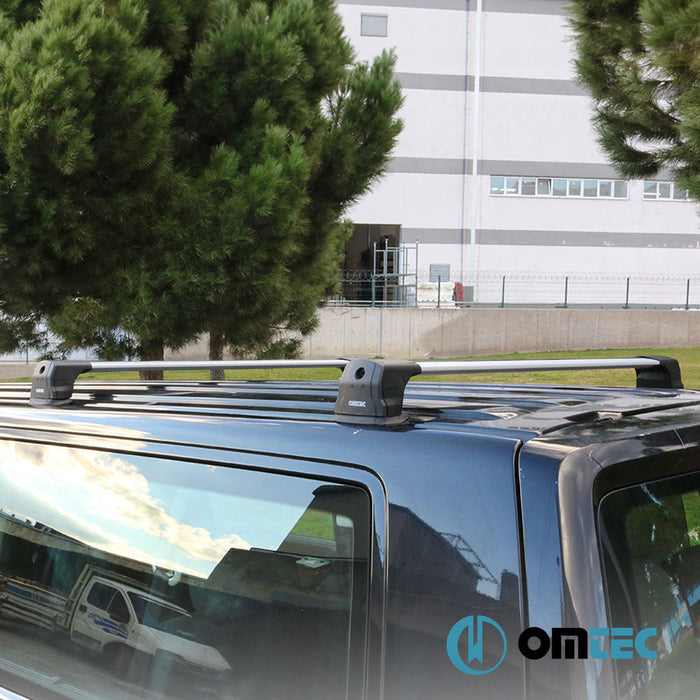 Ara Atkı Elegance (Gri - V3) LITE 2 Prç. Alu. (Sadece Panoramic Cam Tavan için uygundur) - Mercedes - Benz C - Class - SD W204 - (2008 - 2014)