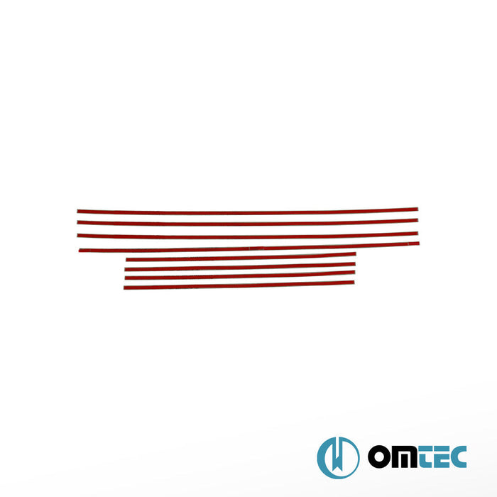 Kapı Eşiği Dekor Çıtası 8 Prç. Paslanmaz Çelik (Taşlı) - Mercedes - Benz C - Class - SD W202 - (1993 - 2000)