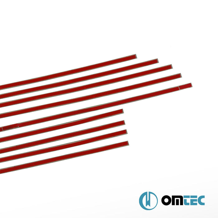 Kapı Eşiği Dekor Çıtası 8 Prç. Paslanmaz Çelik (Taşlı) - Mercedes - Benz C - Class - SD W202 - (1993 - 2000)