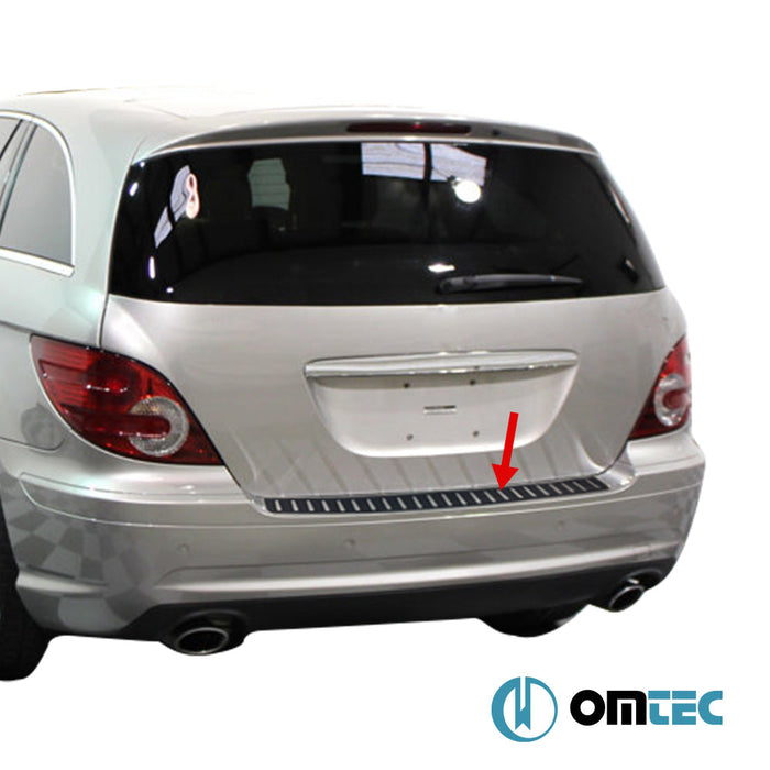 Karbon Folyolu Arka Tampon Eşiği Paslanmaz Çelik - Mercedes - Benz R - Class - MPV W251 - (2006 - 2013)