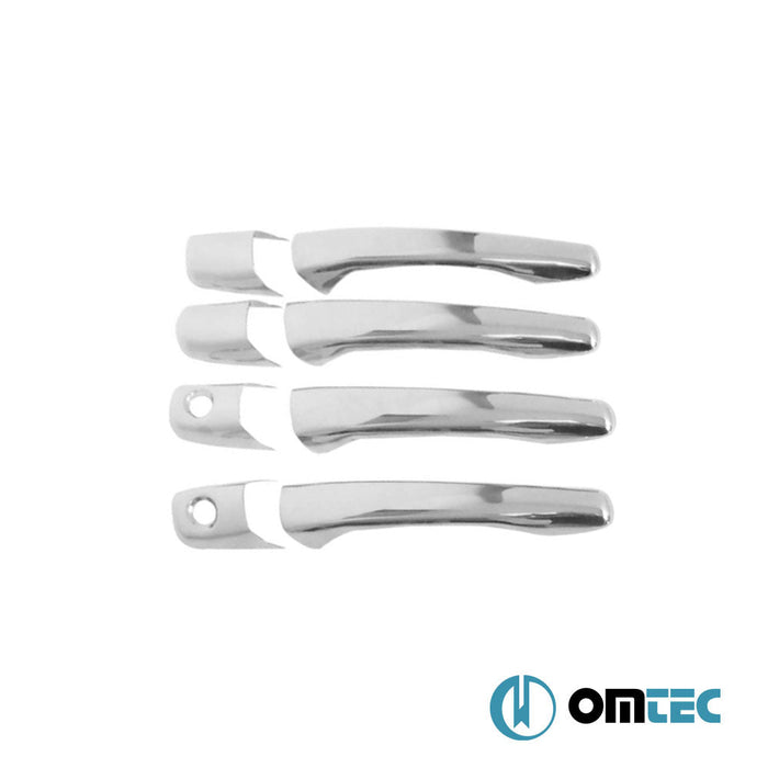 Kapı Kolu 4 Kapı 8 Prç. (H2) Paslanmaz Çelik (Parlak) - Mitsubishi Lancer - SD VI - (2000 - 2007)